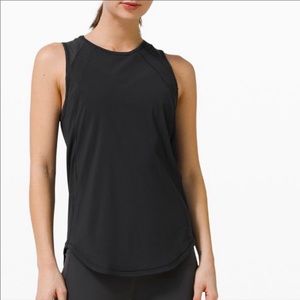 Lululemon athletica sculp tank mesh loose fit keyhole back size 8
